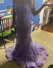 purple prom dress size 4 Stella branded dress PREOWNED