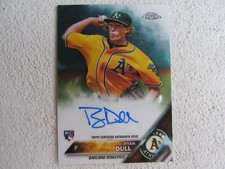 A's Ryan Dull Signed Autographed 2016 Topps Chrome Mint