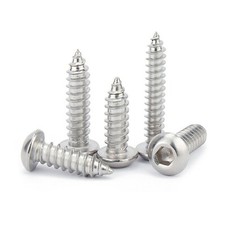 M2-M6 A2 Stainless Socket Button Head Self Tapping Screws Hex Allen Wood Tappers