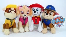New 8" Paw Patrol Plush Stuffed Animal Toy Set: Chase, Rubble, Marshall & Skye