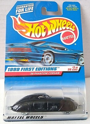 PHANTOM CORSAIR 1938 '38 1/64 HOT WHEELS 1999 FIRST EDITIONS #3/26