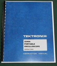 Tektronix 2246A Operators Manual: Comb Bound & Protective Plastic Covers