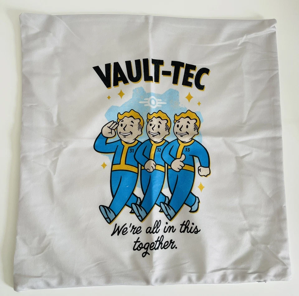Fallout Vault-Tec Style Velvet Cushion Cover NEW Size: 50.8cm x 50.8cm - Image 4 of 4