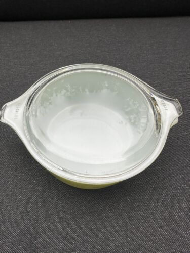 Vintage Pyrex Green Spring Blossom Baking Dish & Lid 750ml 472-B Crazy Daisy - Picture 7 of 17