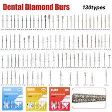50pcs Fresas dentales de diamante redondas para pieza de mano de alta velocida