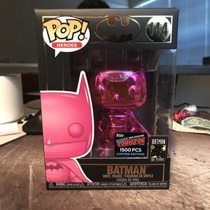 pink chrome batman funko pop