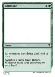 Whiteout (White Border) 77/390 Mystery Booster 2