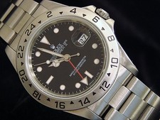 Mens Rolex Stainless Steel Explorer II Date Watch 40mm Black Dial Model 16570 4