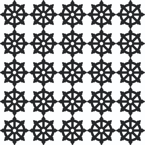 BUDDHIST WHEEL (Dharma Wheel) Stickers Ideal for crafts, walls, glass and more - Picture 7 of 7