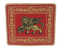 Patch toppa bandiera leone San Marco Venezia ricamata 8,3x7,2 cm made in Italy
