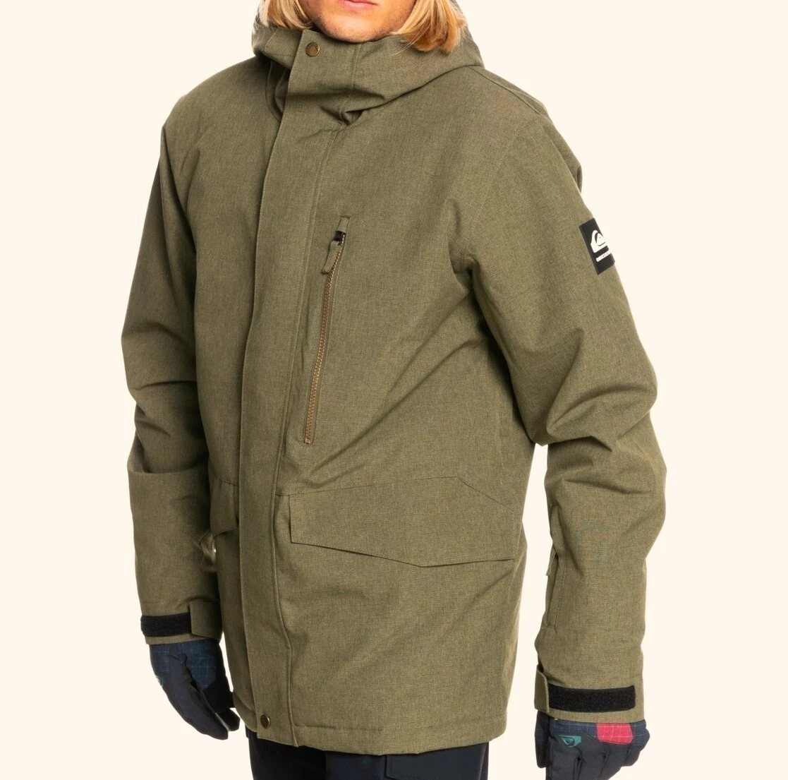 QUIKSILVER Men's MISSION Solid Snow Jacket - CQW0 - Large - NWT