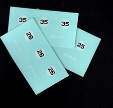 DINKY 239 VANWALL RACING CAR TRANSFERS/DECALS