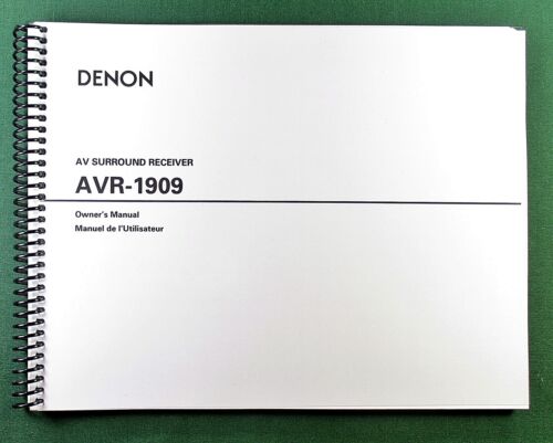 Denon AVR-1909 Instruction Manual: 92 Pages & Protective Covers! - Picture 1 of 1