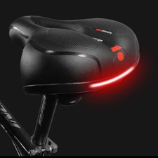 Wide Extra Comfy Bike Bicycle Gel Cruiser Comfort Sporty Soft Pad Saddle Seat UK
