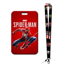 Venom Spider-Man Doctor Nurse Lanyard Keychain ID Credit Card Cover Pass Badge