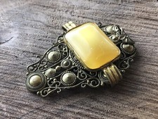Vintage Gold Wash Mid Century Square Ladies Womens Buckle
