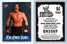 The Great Khali #64 WWE Rivals 2009 Topps Wrestling Foil Sticker