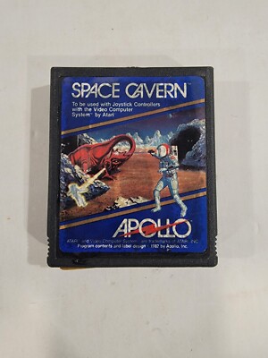 Space Cavern Apollo (Atari 2600, 1982) Blue Label Game ~ Cartridge Only