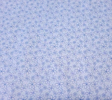 28" Basically Hugs Flannel Helen Stubbings P&B Textiles Blue Gridded Floral