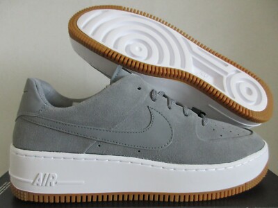 nike air force 1 sage grey suede