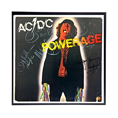 AC/DC Signed Album Cover Replicas/Framed/1 for $89.00 or make an offer ...