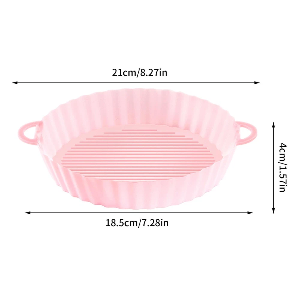 Air Fryer Silicone Pot Basket Liners Non-Stick Safe Oven Baking Tray Accessories