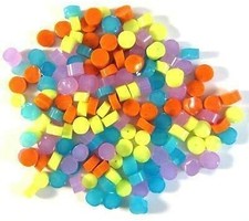 Sorbet Dots Assortment - 96 Coe Glass Fusing Supplies