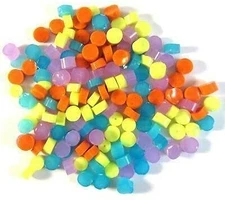 Sorbet Dots Assortment - 96 Coe Glass Fusing Supplies