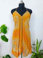 10 Pcs Boho Recycled Silk Magic Summer Maxi Dress Beach Cover Wear Bohemian Gown