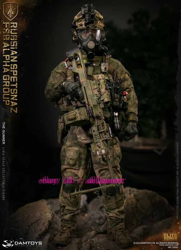 Damtoys Dam78092 1/6 Russian Spetsnaz Fsb Alpha Group Gunner