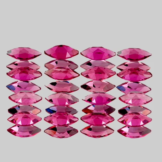 4x2 mm 16 pcs Marquise Intense Pink Tourmaline Natural (Flawless-VVS) - Image 2 of 2