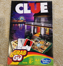Hasbro Gaming Clue Grab and Go Juego Compacto Viaje Misterioso Juego de Mesa Edades 8+