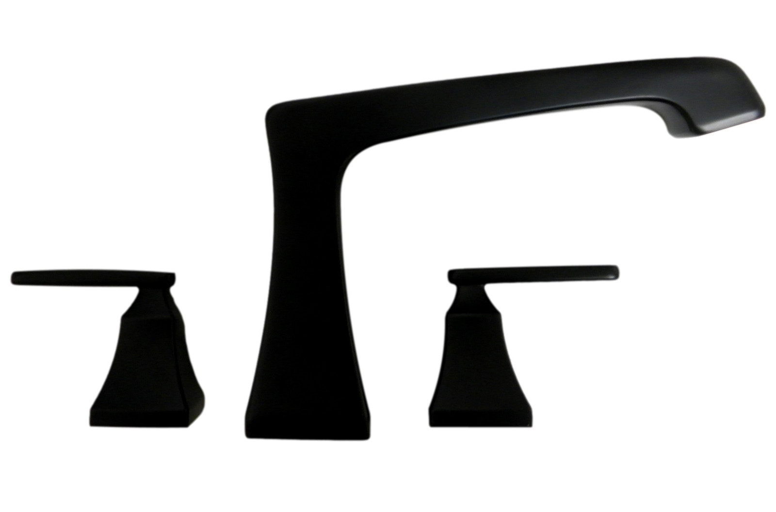 Delta T2764-BL Ashlyn Matte Black-Polished 2-Handle Roman Tub Faucet Assembly