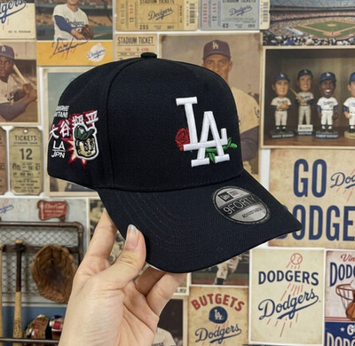 New Era 9FORTY LA Dodgers Shohei Ohtani Rose Edition Hat Black