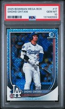 PSA 10 SHOHEI OHTANI 2025 Bowman Mega Box Chrome #17 LA DODGERS MVP GEM MINT
