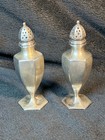 Vintage Sterling Salt and Pepper Shakers-Not Weighted-Engraved-40.8g — photo 3