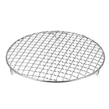 9" 201 Stainless Steel Round Cooking Rack for Cooking Barbecue Grill 20mm Legs