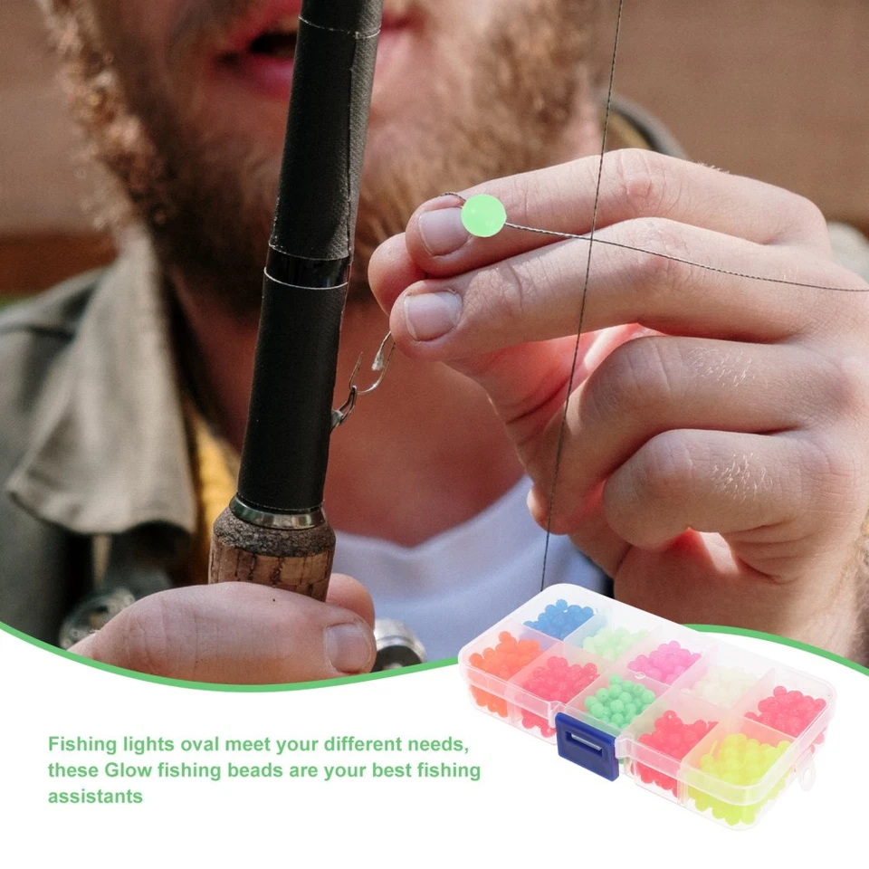 2000 Stcs Lure Perlen Nacht runde Schwimmer farbenfroh - Bild 4 von 4