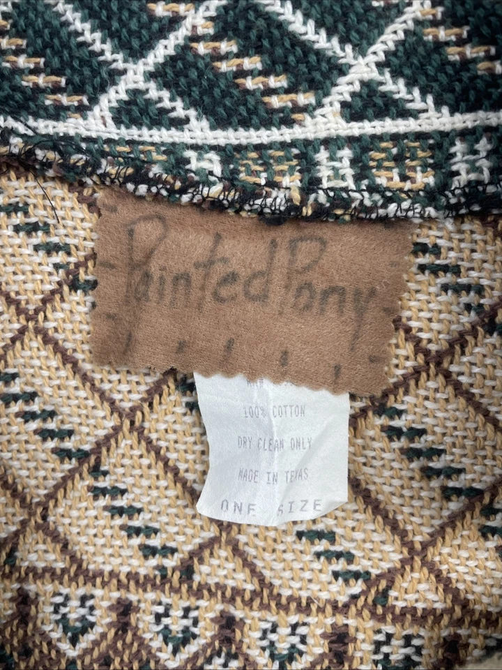 Chaqueta tapiz pony pintada vintage para mujer talla única Foto 3 de 4