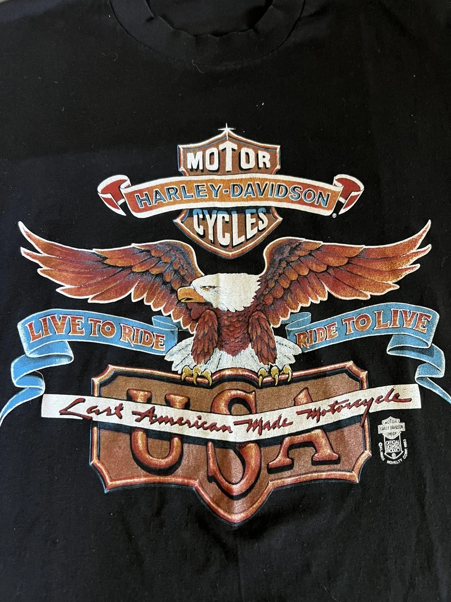 Harley-Davidson Graphic Tee Vintage T-Shirts for Men for sale | eBay