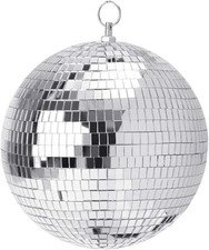 Elegant 12-Inch Mirror Ball - Perfect Party Light for DJ Festive Gatherings