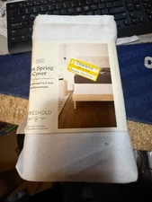 Box Spring Cover----FULL-----White--Threshold