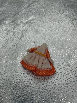 Vintage Sears Eugene Dolls 1981 Big Eye Lil Gumdrop Orange Polka Dot Dress