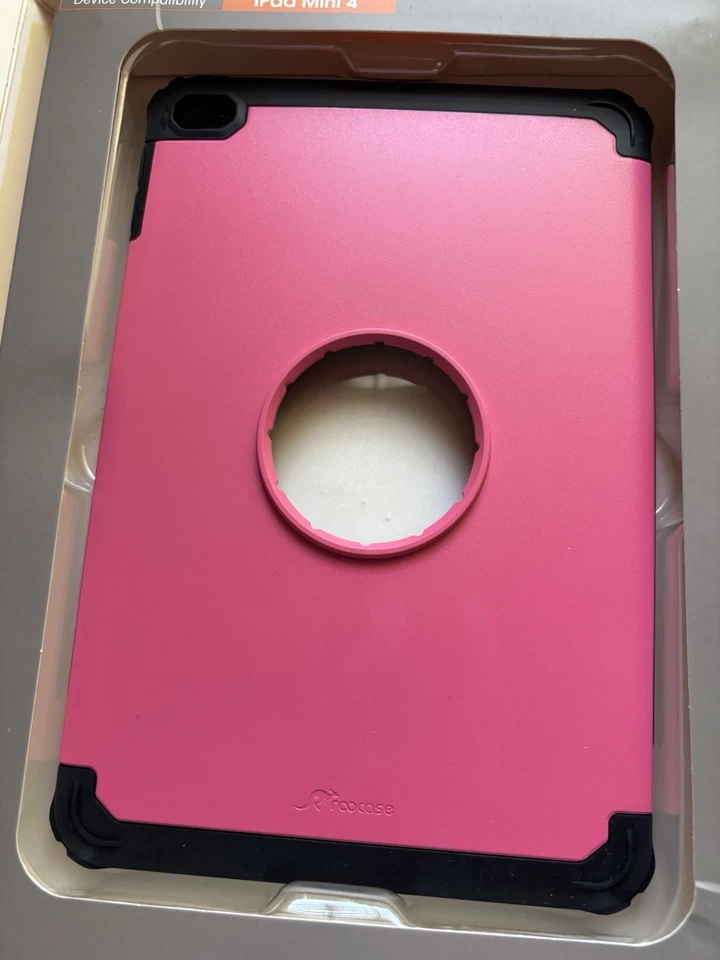 Funda resistente Roocase Exec para Apple iPad Mini 4 cubierta protectora contra caídas ROSA f-3 Foto 2 de 4