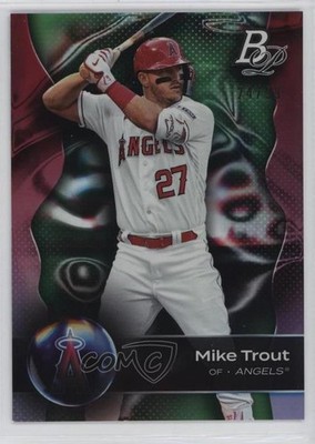 2023 Bowman Platinum Green 24/99 Mike Trout #100 17dr