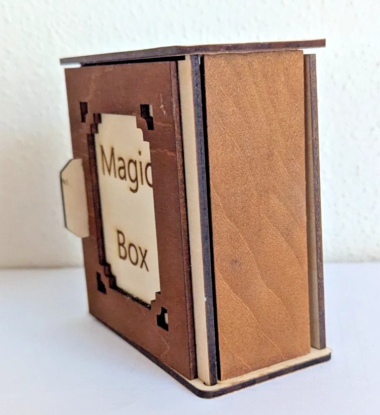 🪄 Magic Box – Geheimnisvolle Zauberbox aus Holz | Magisches Trick-Rätsel zum Öf - Bild 3 von 4