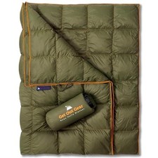 Down Camping Blanket - Puffy, Packable, Lightweight and Warm  Ideal for Outd...