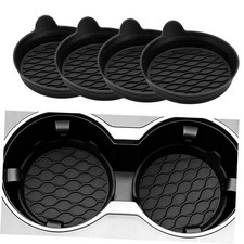 Car Cup Holder Coaster, Silicone Cars Coasters, Universal Non-Slip Car Black