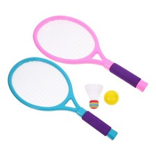 1 Set Racchette da Badminton da Esterno con Giocattoli da Badminton per Adulti Bambini