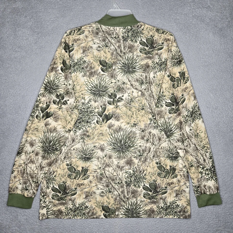 Game Guard Desert Camo Long Sleeve Shirt Men's XL - Mock Neck Lightweight - Nice - Image 2 of 4